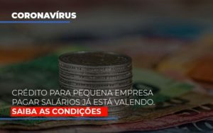 Credito Para Pequena Empresa Pagar Salarios Ja Esta Valendo Contabilidade - Contabilidade em Porto Seguro - BA | Macedo Contabilidade